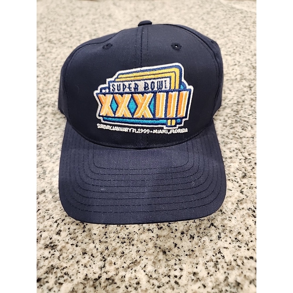 Annco NFL Super Bowl XXXIII Vintage 1999 Miami Snapback Hat Broncos Falcons